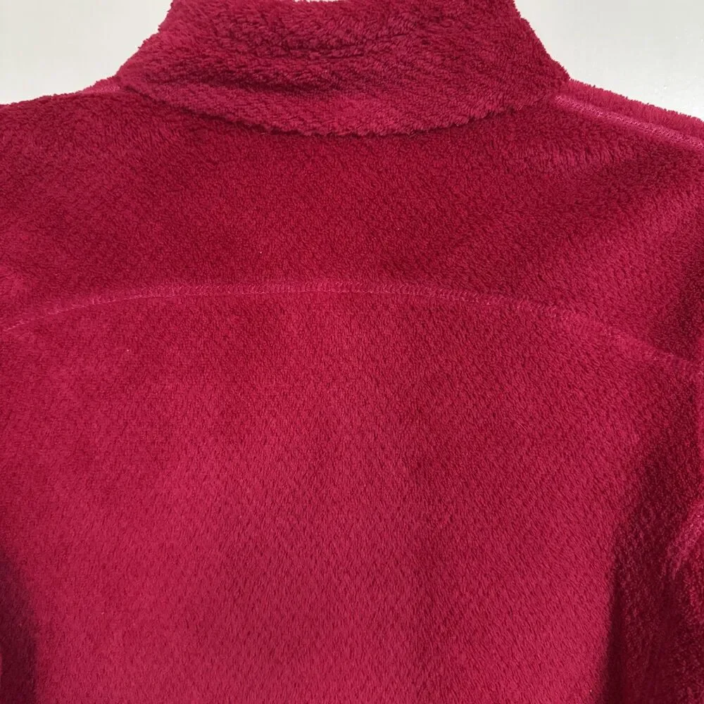 Patagonia Girls Red Long Sleeve Fleece Size XXL 16-18 Preppy Gorpcore